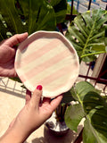 Blush Striped Plate