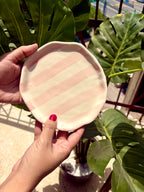 Gingham Cup & Striped Plates Sets