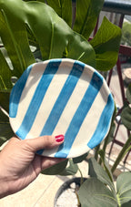 Gingham Cup & Striped Plates Sets