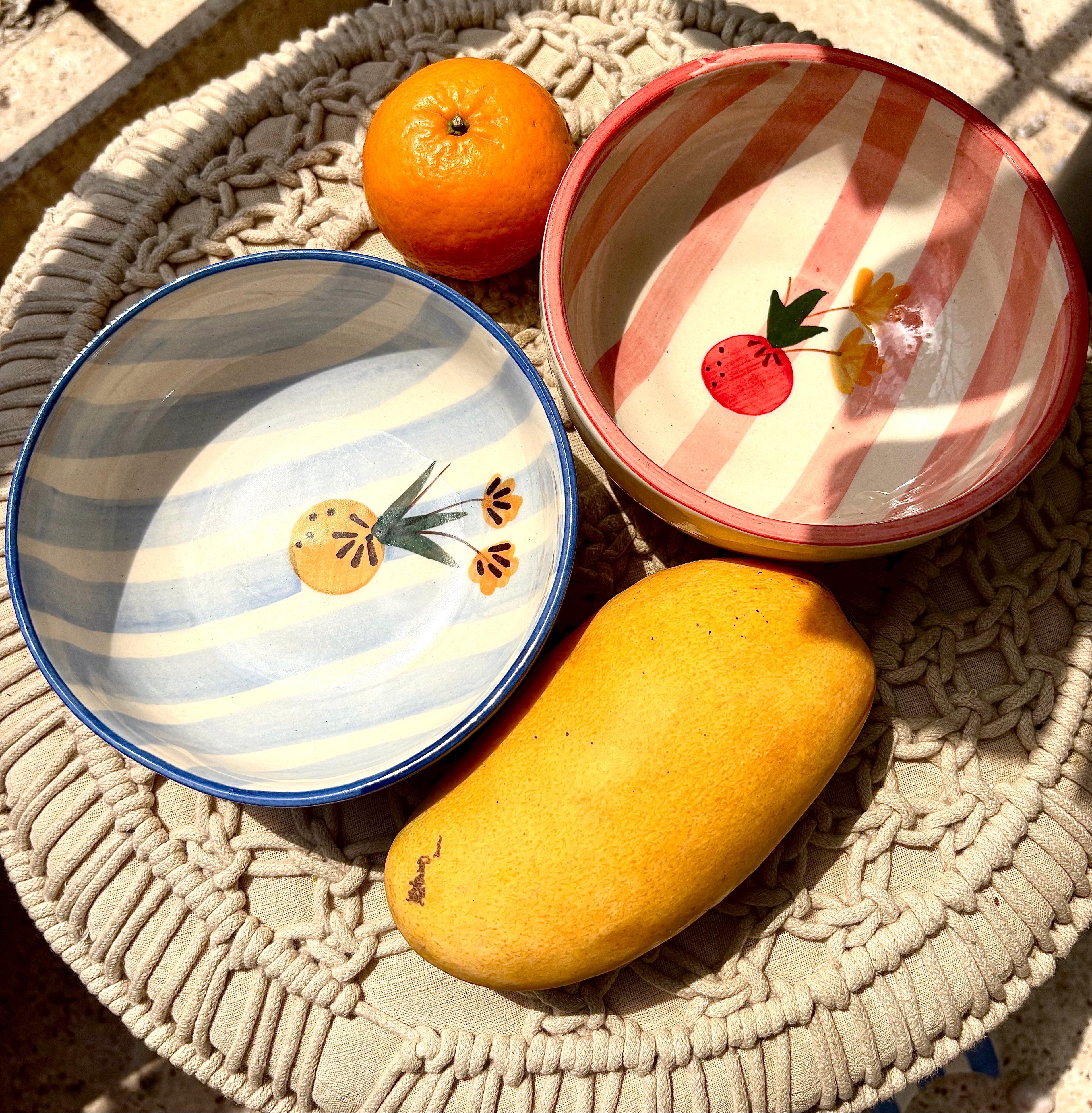Sorbet Stripe Bowl (Blue)