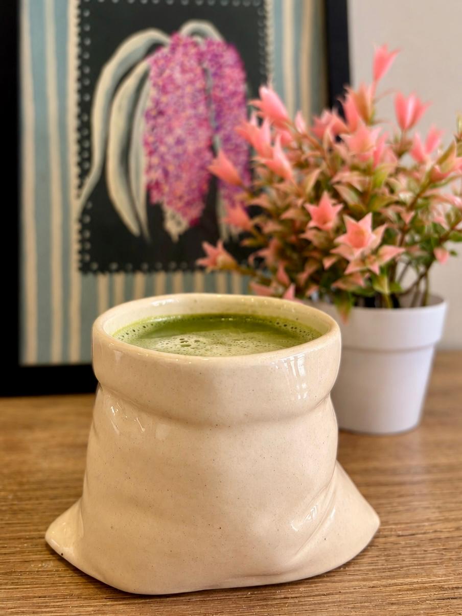 Sack Matcha/Coffee Cup (White)