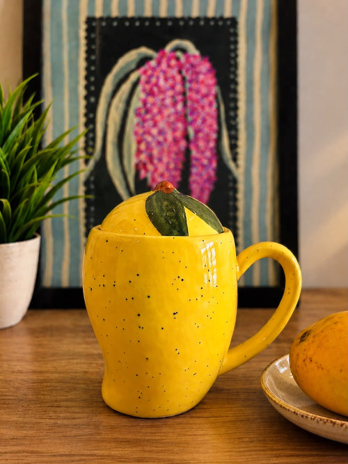 Alphonso Mango Mug (with Lid)